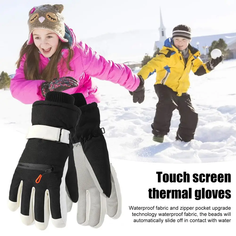 Guantes de invierno suaves y lisos, guantes térmicos con tecnología impermeable, guantes térmicos de esquí a prueba de viento para esquí meteorológico para hombres - imagen 3