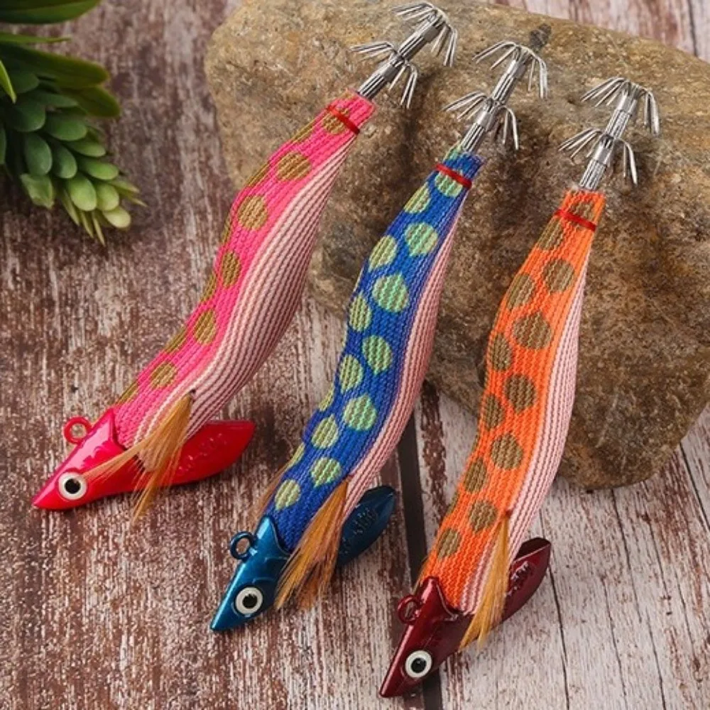 Cebo de calamar luminiscente, 30g de peso, Egi 3,0, anzuelo, señuelos de Jigging, diseño de pulpo de madera, señuelos artificiales, pesca en agua salada - imagen 2
