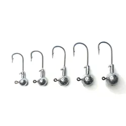 PAGEBASS Anzuelos Jig Head para vinilo y cebo duro con manivela