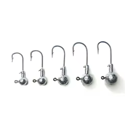 PAGEBASS Anzuelos Jig Head señuelo con manivela para vinilo y cebo duro