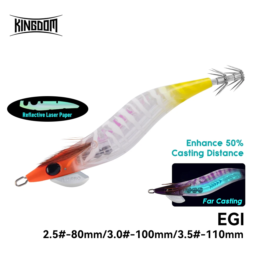 Kingdom Far Casting Egi – Señuelo de hundimiento lento para calamar