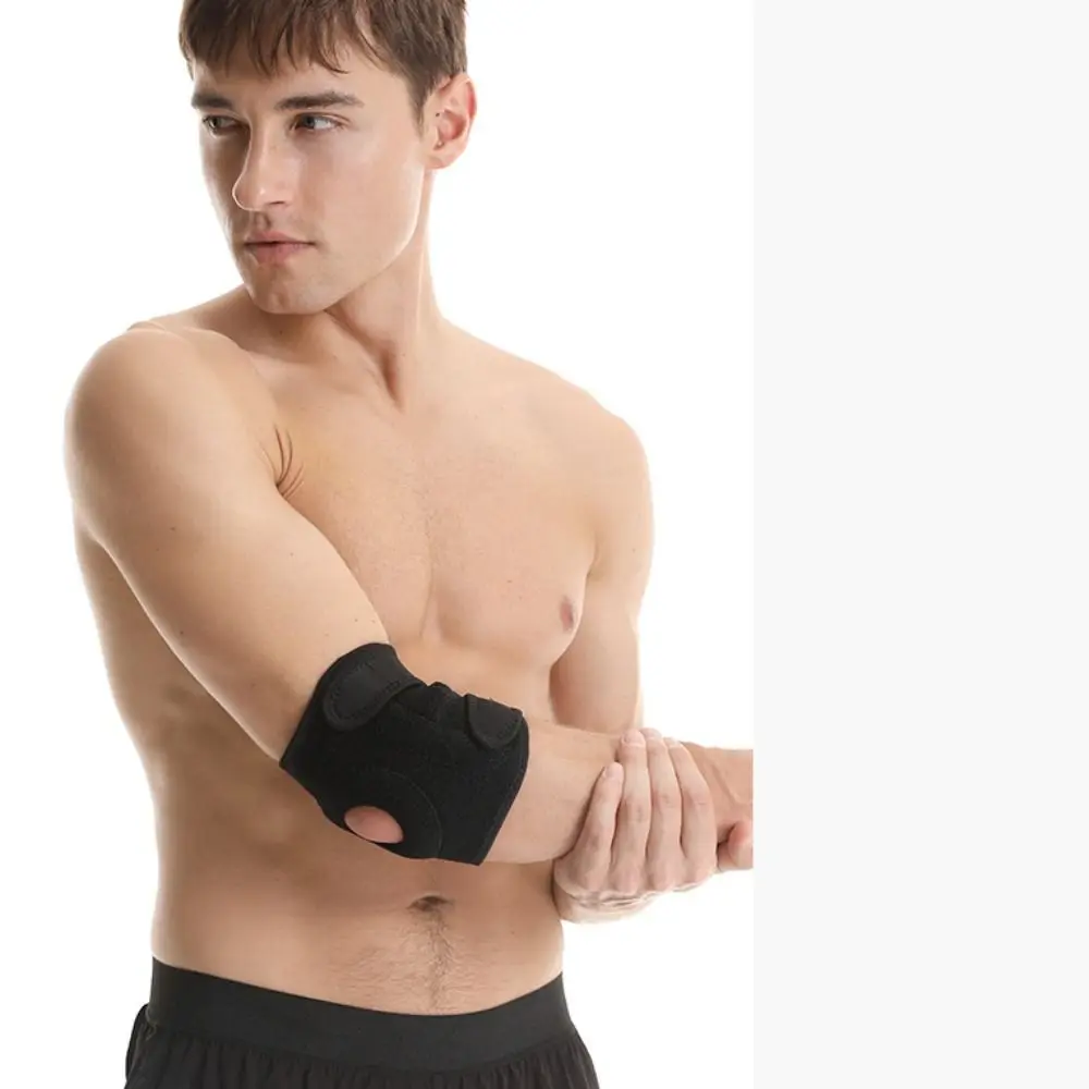 Coderas de seguridad deportivas de nailon EVA, coderas transpirables ajustables, coderas negras, soporte para gimnasio y deportes - imagen 3