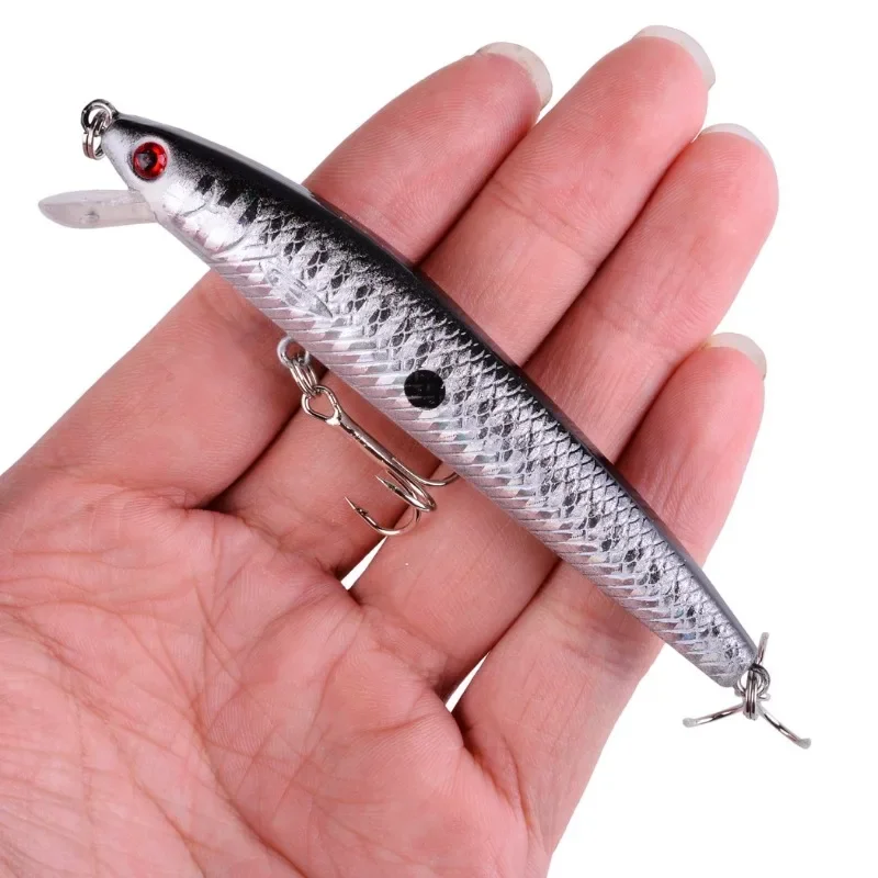 Señuelos de Pesca de pececillos japoneses, cebo duro flotante, Wobbler Artificial, Crankbait, perca de carpa, aparejos de pesca, 10,5mm, 8,3g, 1Pc - imagen 2
