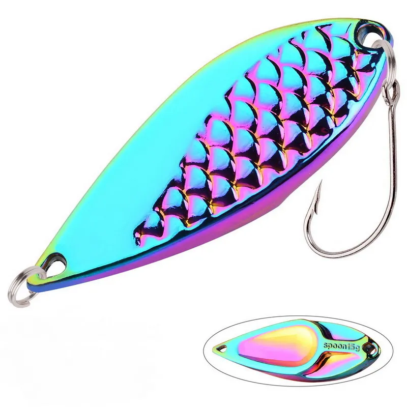 Crankbait con lentejuelas y cuchara metálica 30-50 g - imagen 5