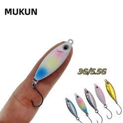 MUKUN Micro Jig Metal – Spoon jig giratorio para mar