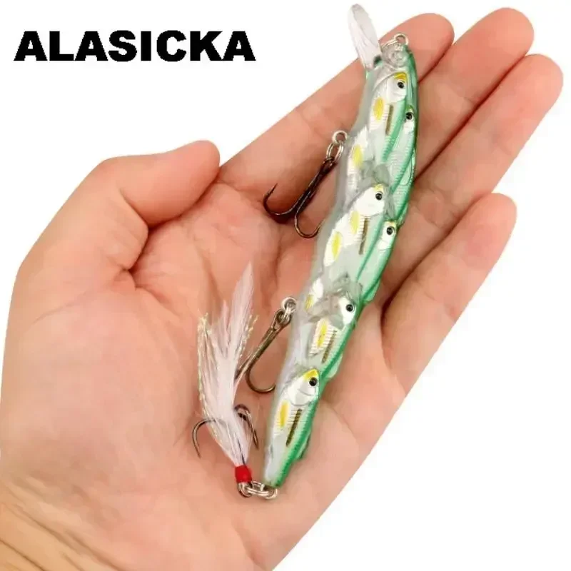 Señuelo Swarmer de 11,5 cm y 15,7g, corredor de carretera, señuelo de pesca multipescado, Wobbler, perca relajante, trucha, accesorios de superficie de plumas - imagen 3