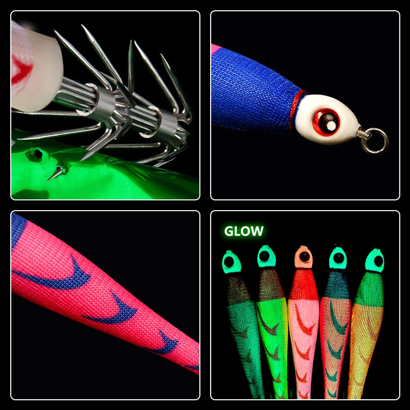 LETOYO 150-56g plomo sutte TRAXEX luminoso calamar jig cebo artificial para pulpo webfoot señuelos de pesca en el mar señuelo de calamar - imagen 5