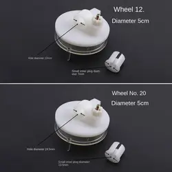 Accesorios para herramientas de pesca, carrete de rueda de pesca en hielo de 6 tamaños, carrete de plástico, carrete de pesca, carretes de fundición de cebo de Metal de plástico