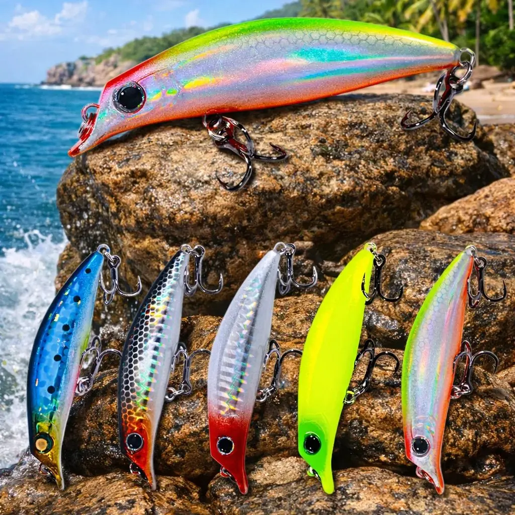 Jerkbait hundible Sinking Minnow 7.9cm – Señuelo artificial para black bass - imagen 2
