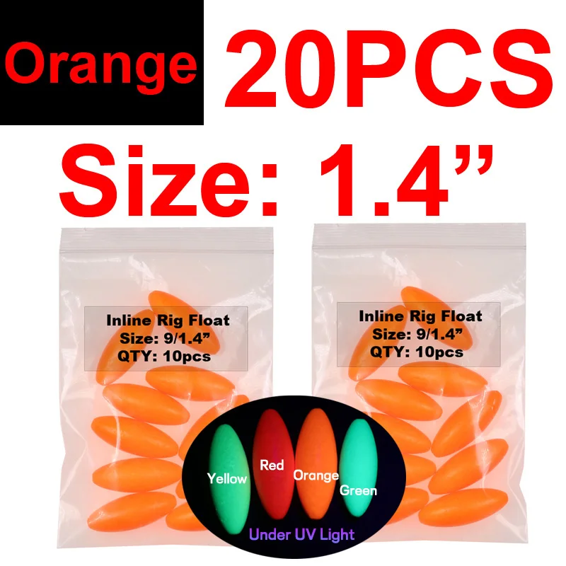 20pcs 1.4in orange
