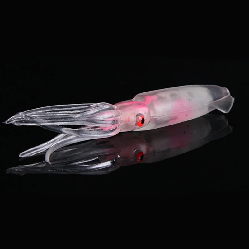 Señuelos de pesca de pulpo suave, 1 unidad, 12cm, 11g, para plantillas, faldas de pulpo de Color luminoso, cebo de Jigging Artificial, falda de calamar, señuelo de pulpo