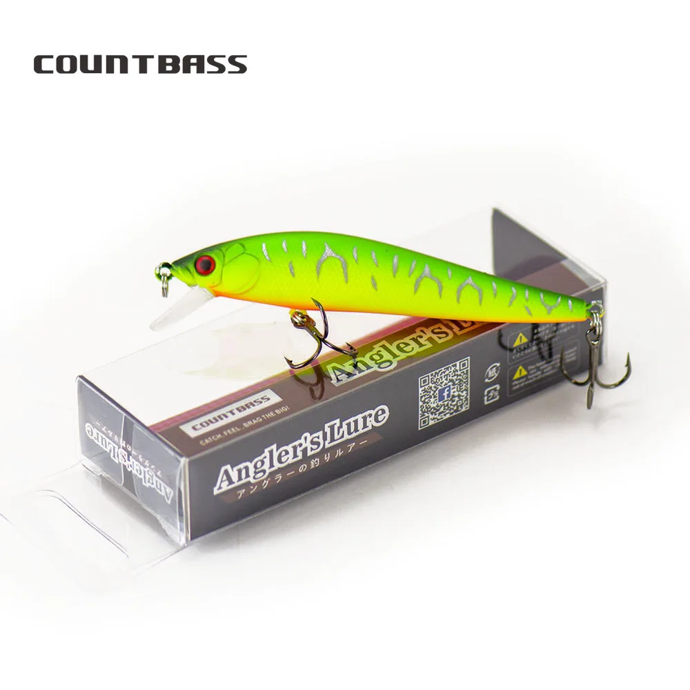 COUNTBASS Minnow flotante 90 mm 3-1/2" 11,4 g 3/8 oz. Buceo 0,8-1m, Señuelos de pesca Hardbaits Wobbler La Peche Au Leurre - imagen 4