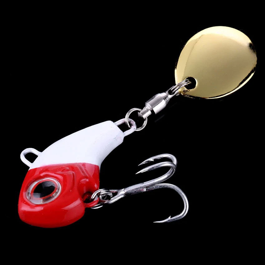 Nueva llegada 1 Uds 9g/13g/16g/22g Metal VIB señuelo de pesca Spinner hundimiento cuchara giratoria Pin Crankbait lentejuelas cebos aparejos de pesca - imagen 2