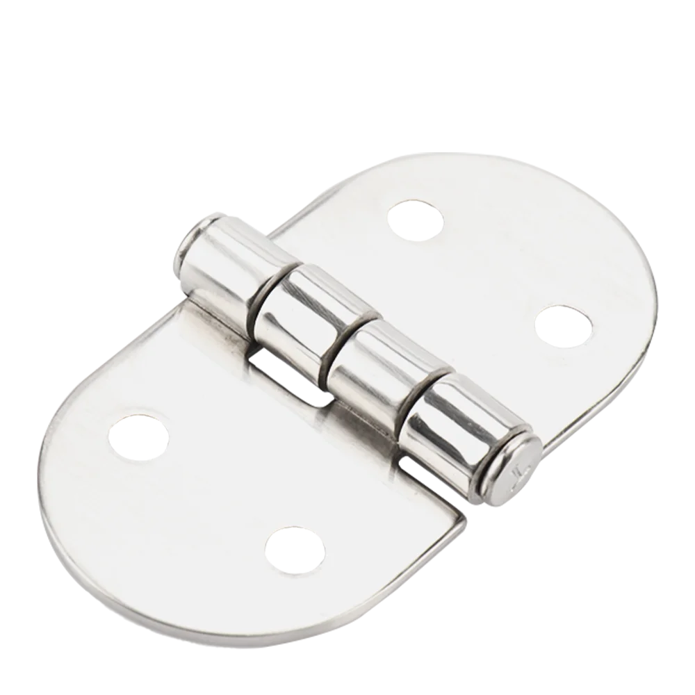 Bisagra de puerta fundida, accesorios para barcos, 4 piezas, grado marino, acero inoxidable, pulido, espejo, para puerta, mesa, caja de madera - imagen 4