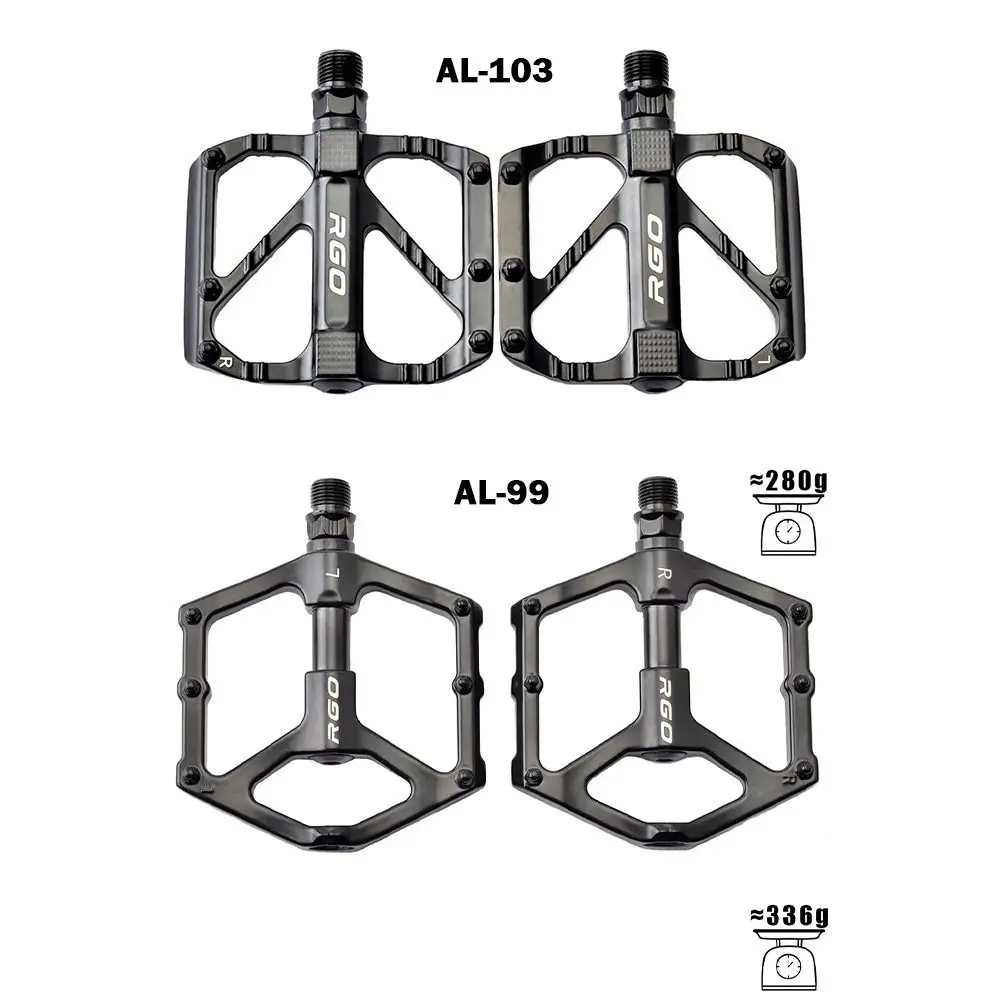 Pedales de bicicleta de aleación de aluminio, fáciles de instalar, antideslizantes, reemplazo de plataforma de pie de bicicleta, pedales de ciclismo negros, bicicleta de carretera MTB - imagen 5