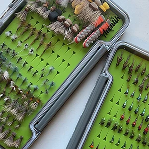 Aventik-cajas de pesca con mosca de silicona, almacenamiento Delgado, estuche de aparejos de pesca, impermeable, 7,36 "X4.02" X0.63 "/5,39" X3.74 "X0.63" - imagen 3