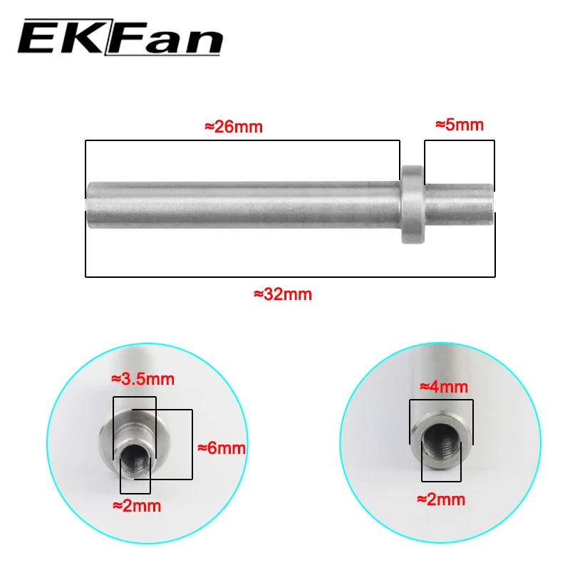Rodamientos de plástico de eje de 4mm de acero inoxidable Ekfan 7x4x2,5 MM para accesorios de piezas de carrete de fundición giratoria - imagen 4
