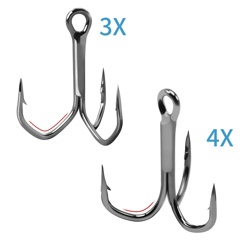 Anzuelos triples ZYZHE ZYZ019-3X – Acero al carbono con púas - imagen 5