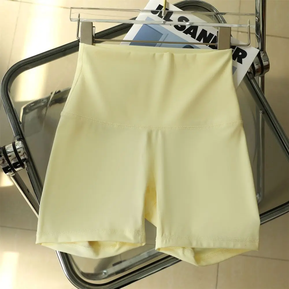 Pantalones cortos deportivos de nailon de alta elasticidad, pantalones cortos para correr con diseño de elevación de glúteos elásticos de secado rápido, pantalones cortos de Yoga con ajuste de compresión de 3 pulgadas de longitud - imagen 2