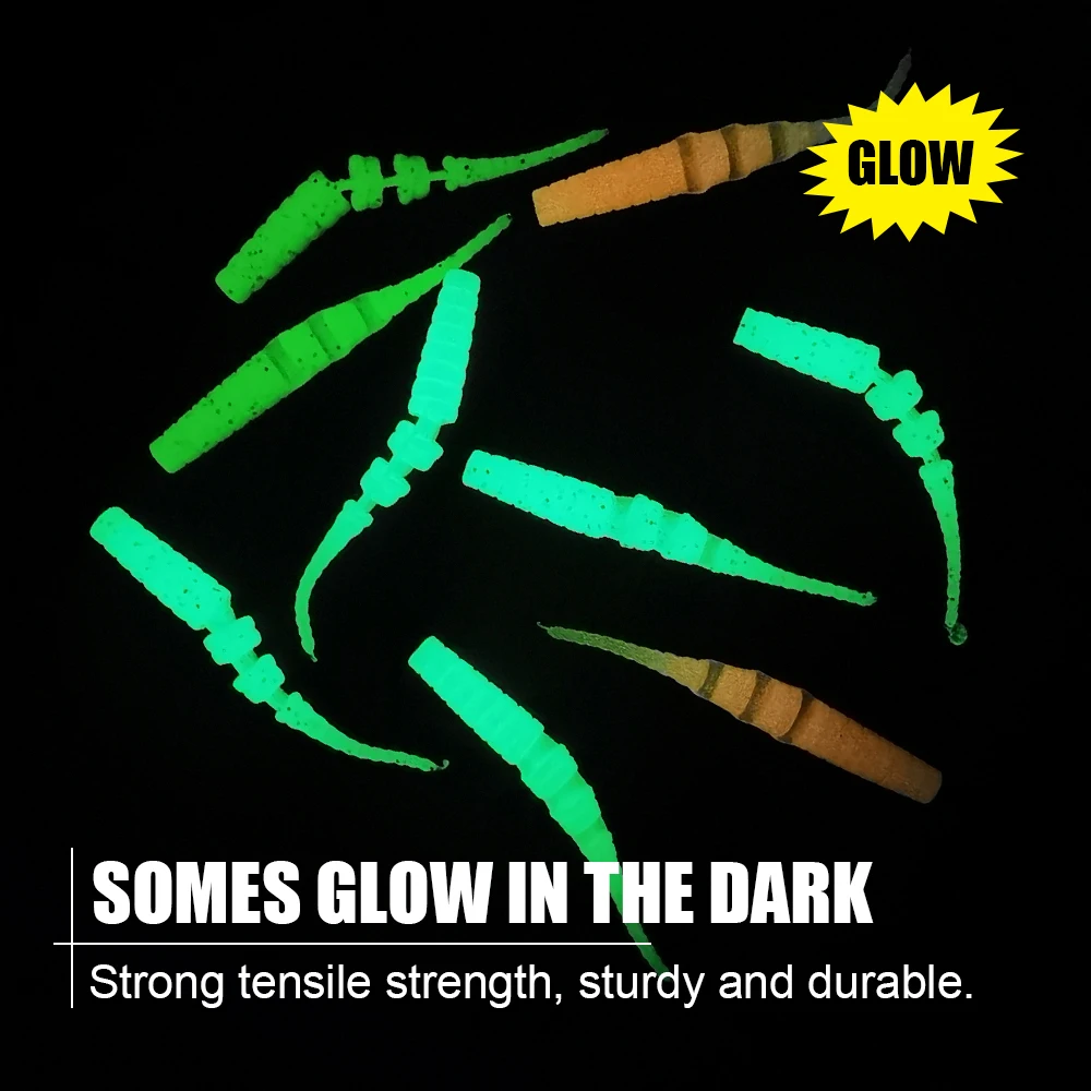 Spinpoler 42mm Micro Mini Ocean Rock Pesca señuelo suave TPR silicona Swimbait Drop Shot juego de luz Ajing aparejos de pesca de goma - imagen 5