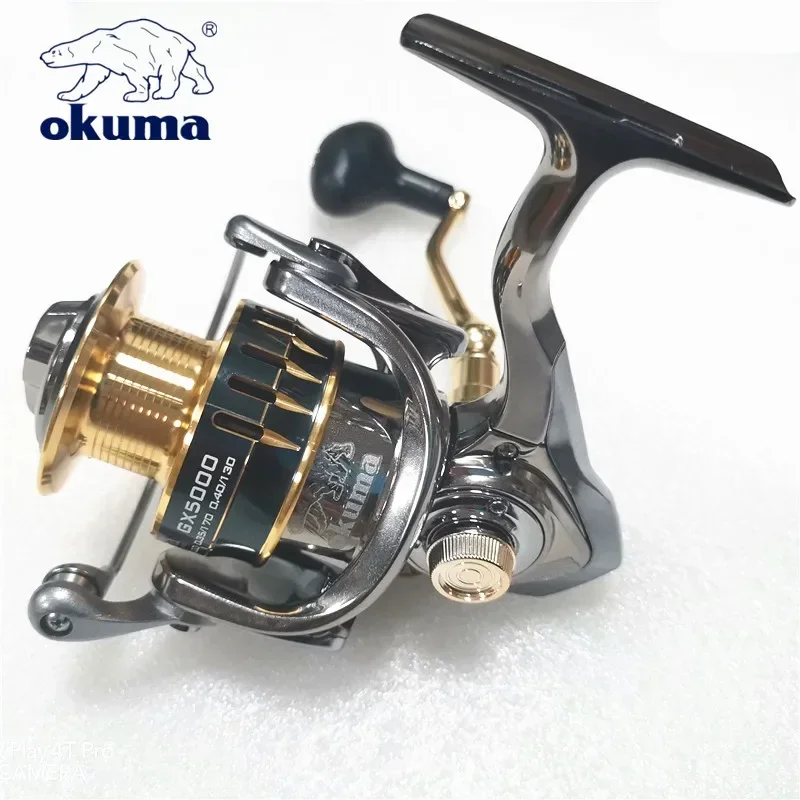 Carrete de pesca totalmente metálico OKUMA 22KG13 + 1 rueda de sedal de pesca de alta velocidad adecuada para todos los cuerpos de agua 1000-7000 - imagen 5