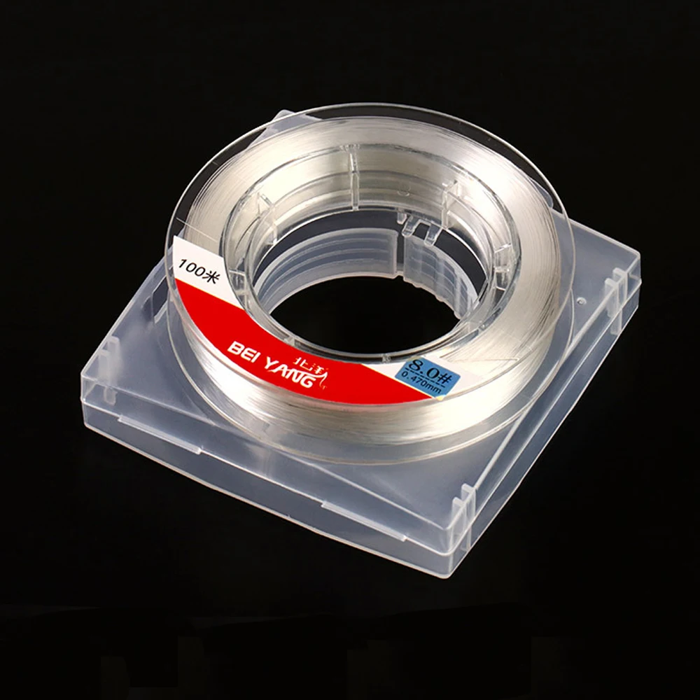 DNDYUJU-sedal de hilo de Pesca de fluorocarbono, 100M, correa de Pesca Invisible, líder de fibra de carbono, línea de Pesca con mosca súper suave - imagen 4