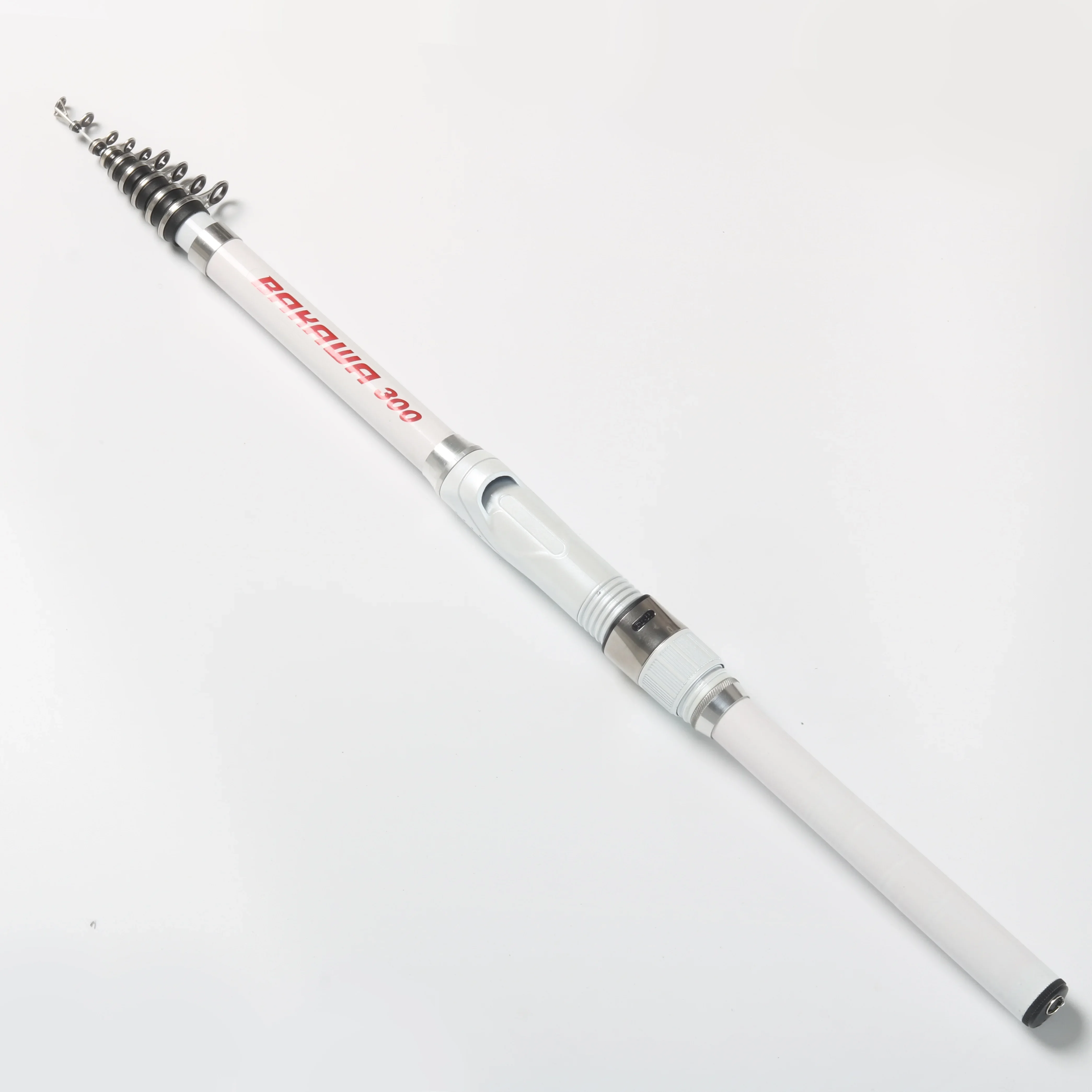 Caña de pescar telescópica BAKAWA, caña de alimentación de carpa portátil de 3M, caña de pescar de viaje para acampar en roca, equipo de lanzamiento de fibra de vidrio ultraligero - imagen 3