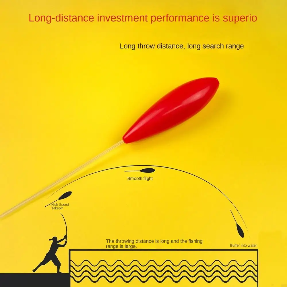 Asistente de tiro de pesca con mosca extremadamente llamativo, aparejos de 10g-50g, asistente de fundición larga, cuenta en línea flotante Bombarda, 5 uds. - imagen 3