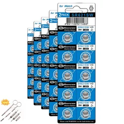 Pila botón LR621 1,55V – Equivalente SR621, AG1, 364 para reloj y mando