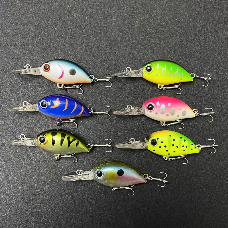 Mini señuelo de Pesca flotante Crankbaits 35mm 3,5g Wobbler Topwater Bass Pike perca cebo duro Artificial aparejos Isca Pesca Swimbait - imagen 3
