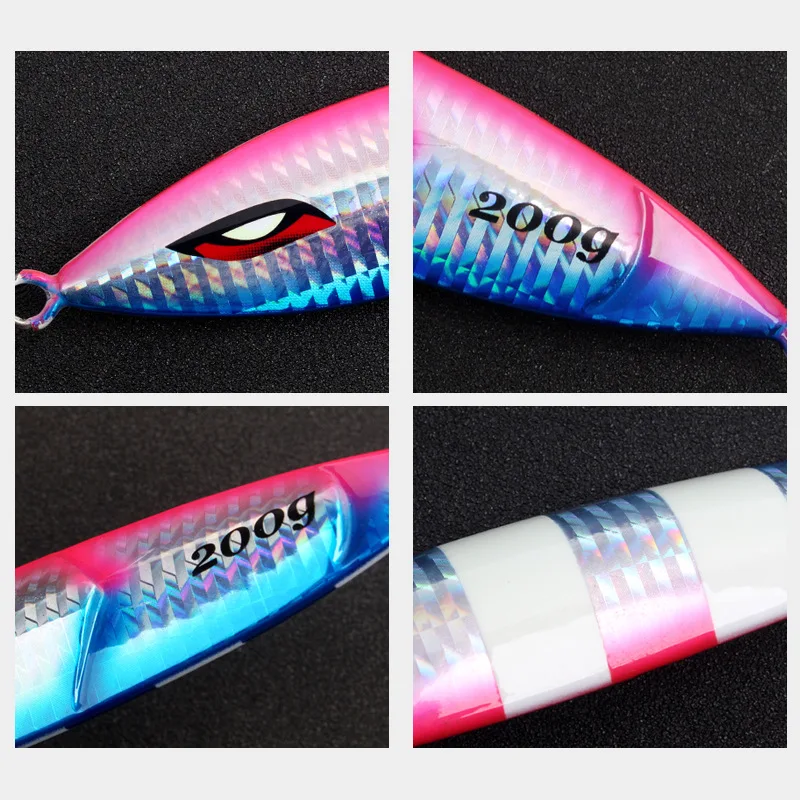 Plantilla Vertical de plomo luminoso para pesca, señuelo Artificial de caída plana lenta, para agua salada, con dos accesorios, Mustad - imagen 2