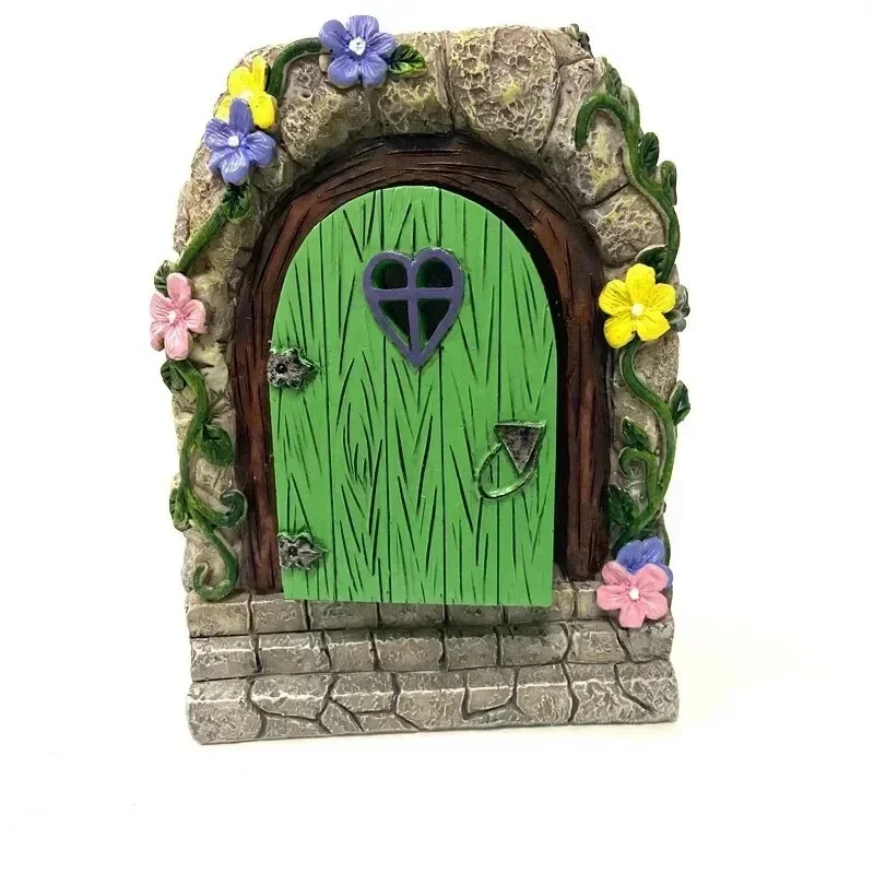 Figuras de duendes y elfos de madera para decoración de jardín