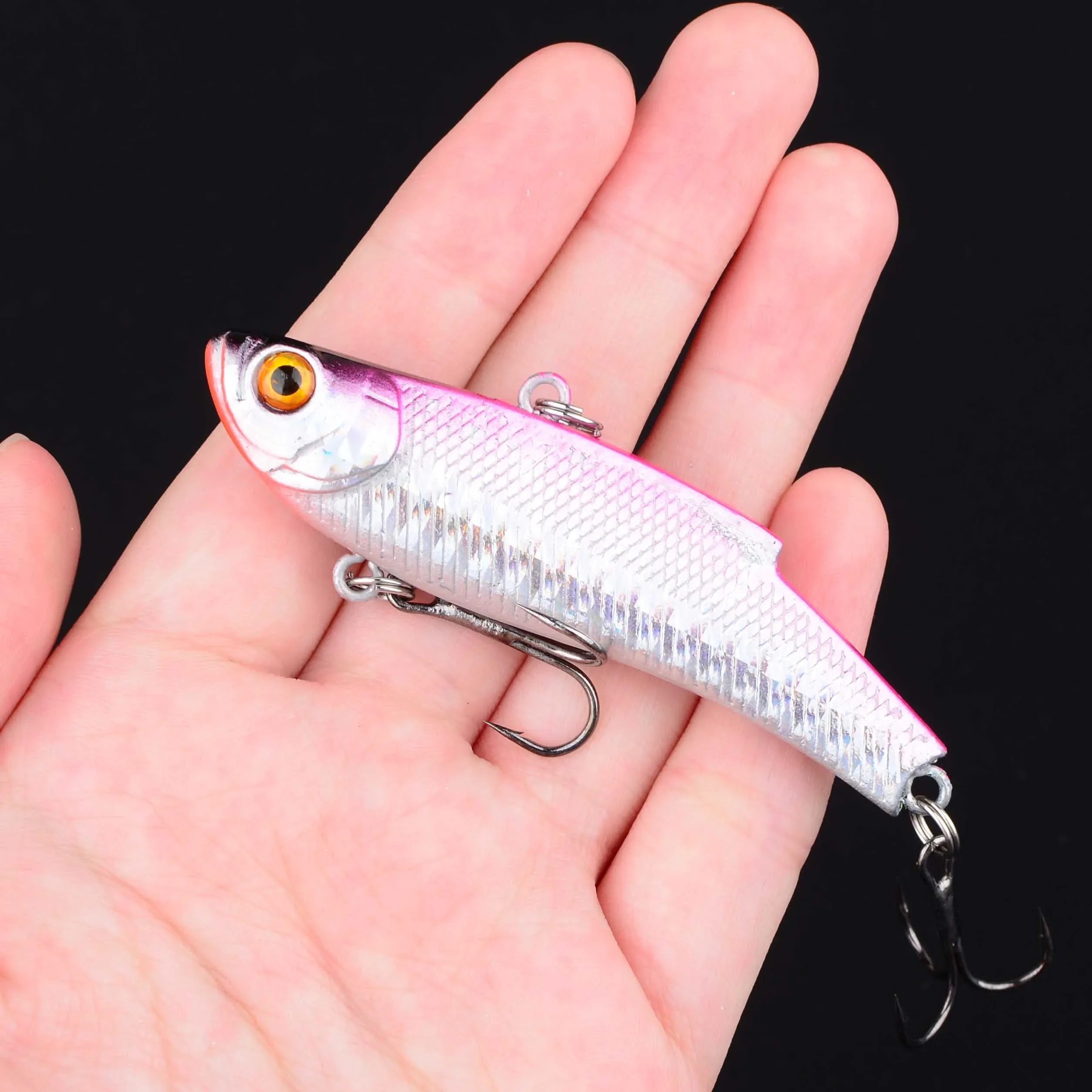 Señuelo VIB artificial hundible – Cebo duro con sonido para pesca en hielo - imagen 3