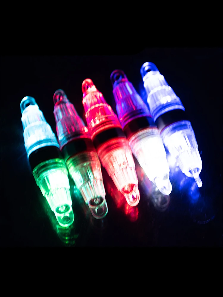 (Sin batería) 5 uds luces LED de pesca iluminadas de dos extremos, iluminación de pesca nocturna de aguas profundas, herramienta para atraer la escuela de peces - imagen 3