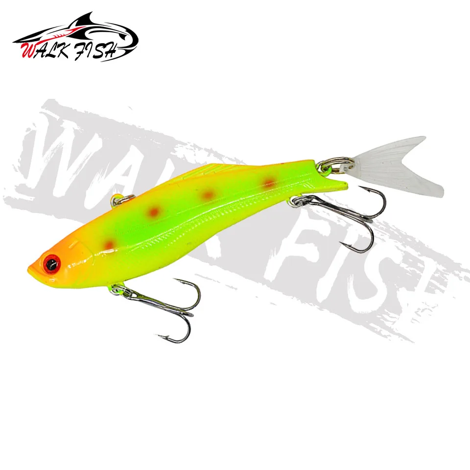 WALK FISH-señuelo de pesca vib, cebo duro de cola transparente de 23g, Artificial, con vibración, aparejos de pesca transparentes, 1 unidad - imagen 4