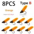 8PCS B Orange
