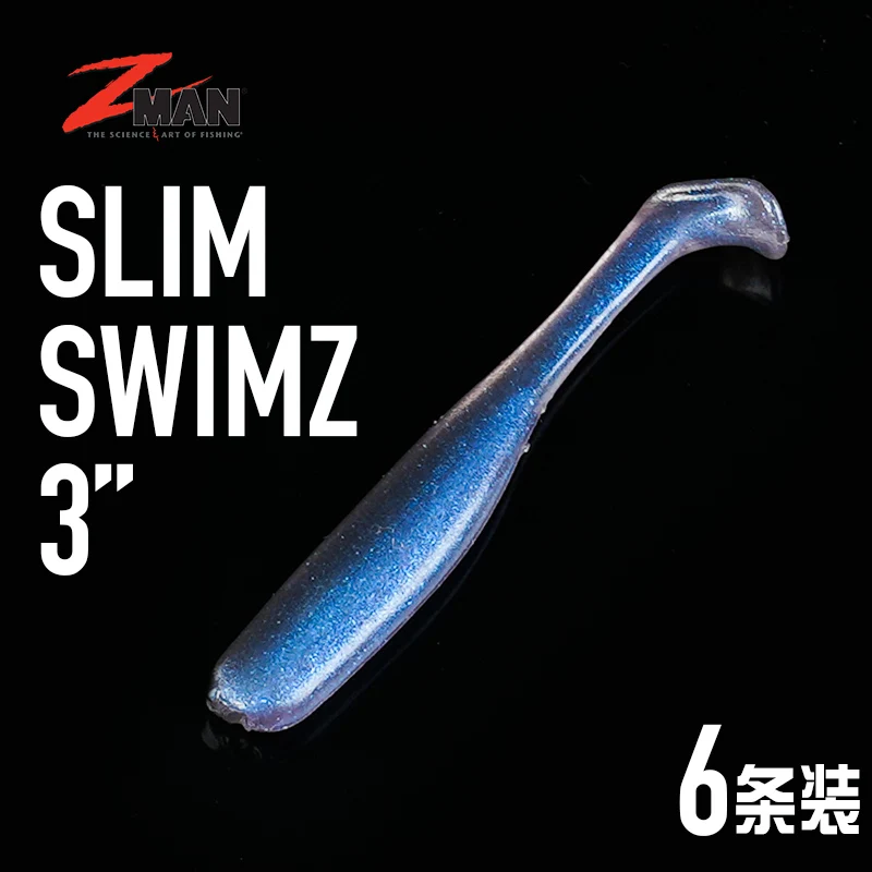 ZMAN SLIM SWIMZ 2,5 pulgadas 3 pulgadas flotante Tail Ned grupo de pesca fina cebo al revés cebo señuelo - imagen 2