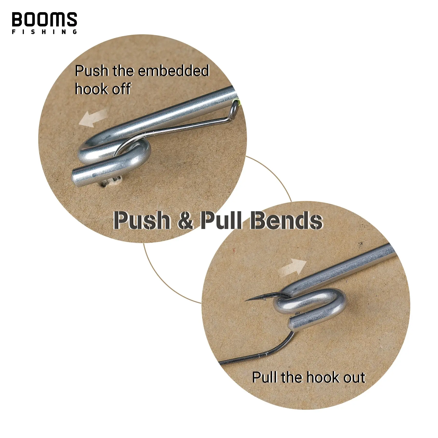 Booms Fishing R08-Herramienta de extracción de anzuelos, aparejos de pesca de acero inoxidable, accesorios de herramientas - imagen 3