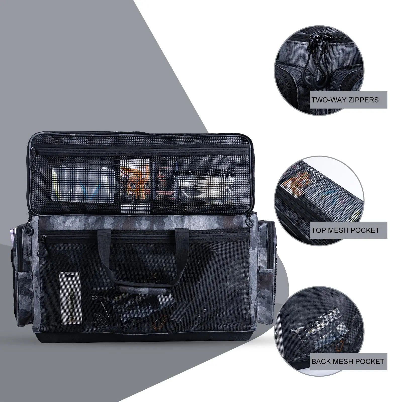 Bolsa de Aparejos Goture – Impermeable EVA Fondo Duro para Pesca - imagen 2