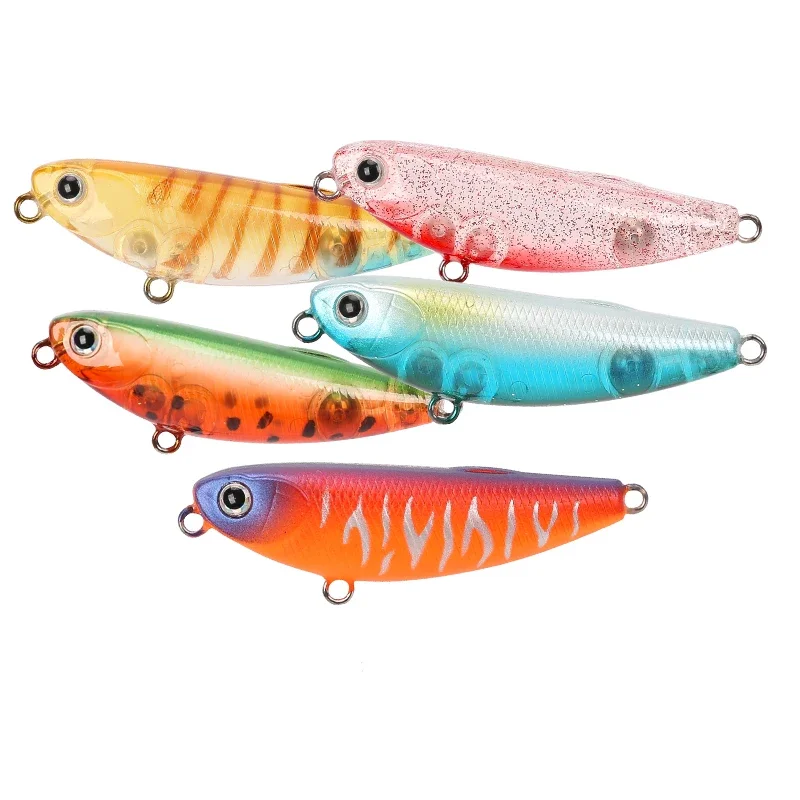 TSURINOYA DW62 5,0 cm/5g Mini Topwater lápiz señuelo de pesca cebos cebo de pesca duro pequeños señuelos tipo lápiz - imagen 2