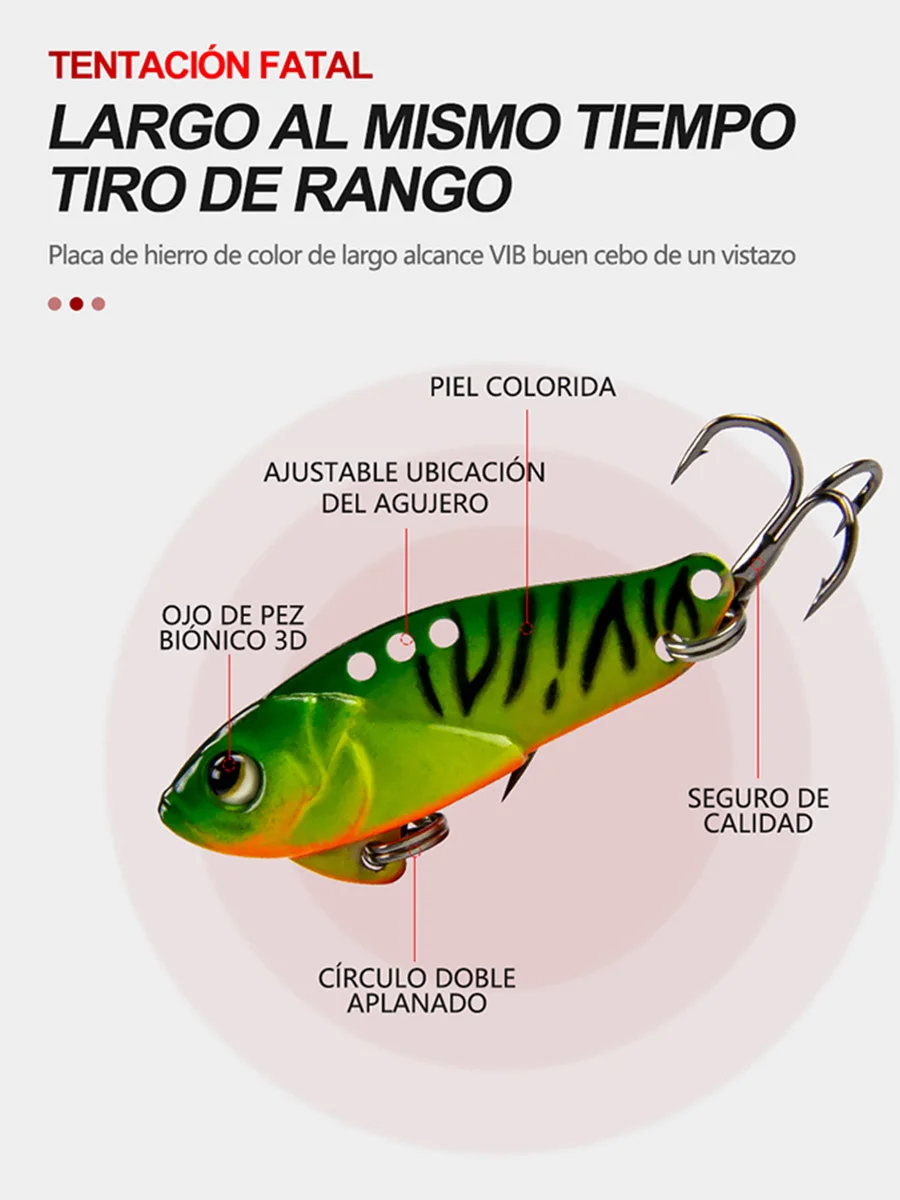 VIB-señuelo de plantilla de Metal, aparejos de Pesca giratorios, 5/8/12/17/23g, Swimbait - imagen 4
