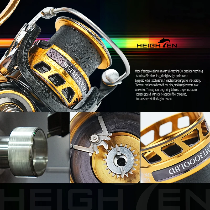 Carrete de repuesto HEIGHTEN para pesca con señuelo de carrete giratorio de torneo Daiwa - imagen 4