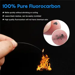 Líder de fluorocarbono para carpa de agua salada con giro y broche