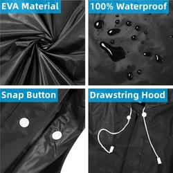 Chubasquero de pesca PEVA impermeable, ultraligero y compacto