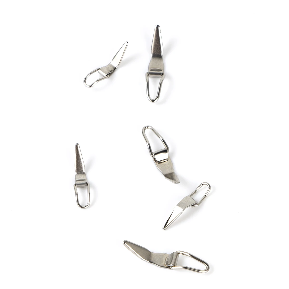 Anzuelo de cebo para caña de pescar, gancho plegable de acero inoxidable, piezas de reparación de construcción, 10 piezas