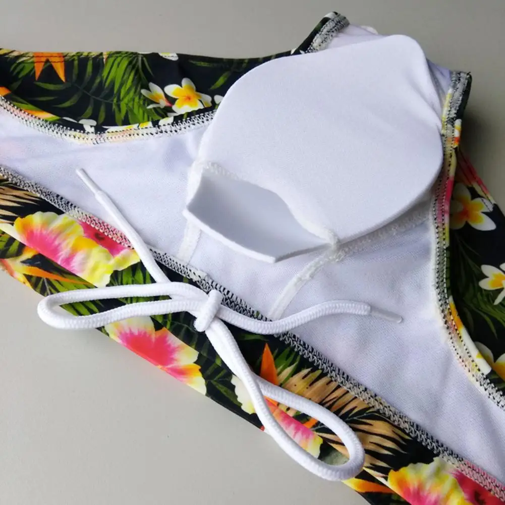 Traje de baño Sexy con estampado Floral, pantalones cortos de playa para hombre, pantalones cortos para surfear, bañadores con almohadilla de realce, trajes de baño para hombre, trajes de baño Sunga - imagen 5