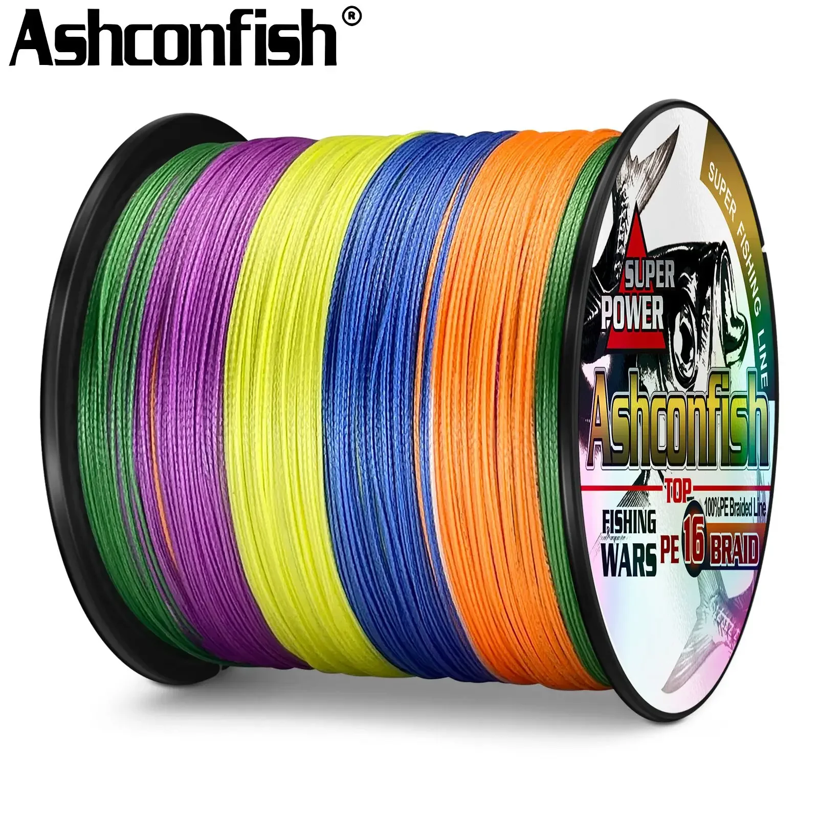 Línea Trenzada PE Japonesa Ashconfish 16 Hebras – Pesca en Agua Salada - imagen 5