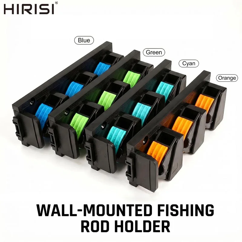 Soporte para Cañas de Pescar con clips ajustables de pared resistente - imagen 3