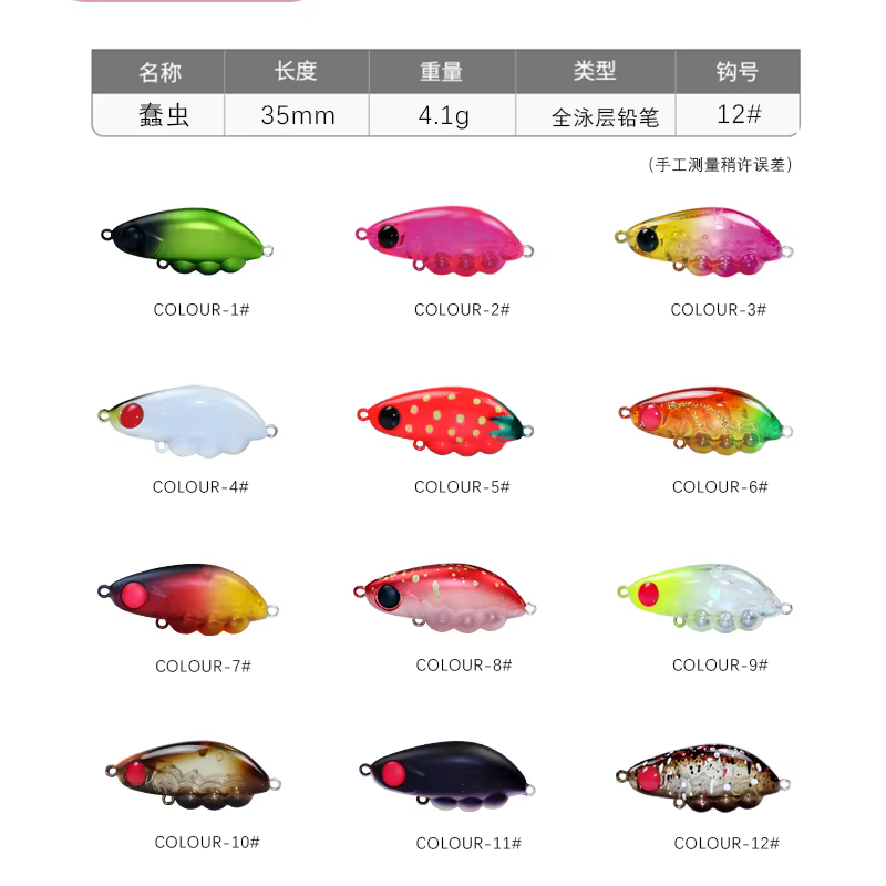 Swolfy Mini Crankbait Hundente – Señuelo duro tipo lápiz - imagen 3