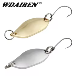 Cebo de cuchara de Metal, Wobblers giratorios, cebo Artificial, bagre, carpa, señuelo de Pesca, cebos de lubina dorados y plateados, aparejos de Pesca, 1 ud.